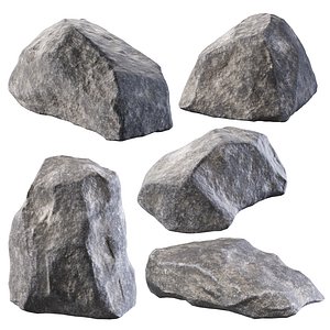 Low Poly Rocks 19