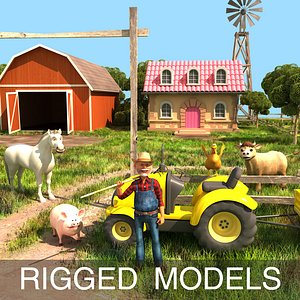 Cartoon farm model