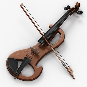 electric violin 2 3d model