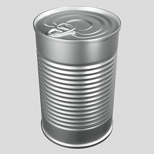 realistic tin 3D
