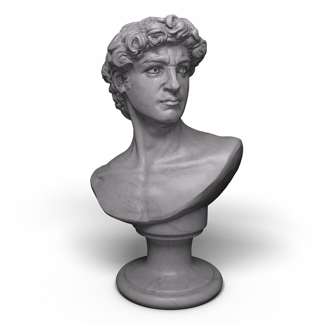 Just Sculpt David Maquette Head Bust - Quarter Scale - The Compleat Sculptor