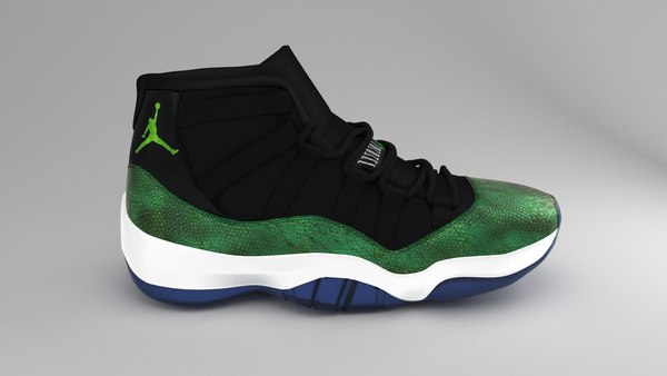 jordan 11 green and white