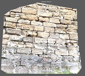 3D Gate wall of a beautiful fort built thousands of years ago model