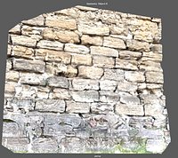 Gate wall of a beautiful fort built thousands of years