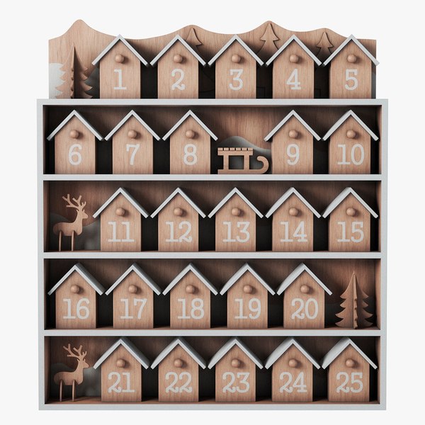 Advent Calendar 3D Models for Download TurboSquid