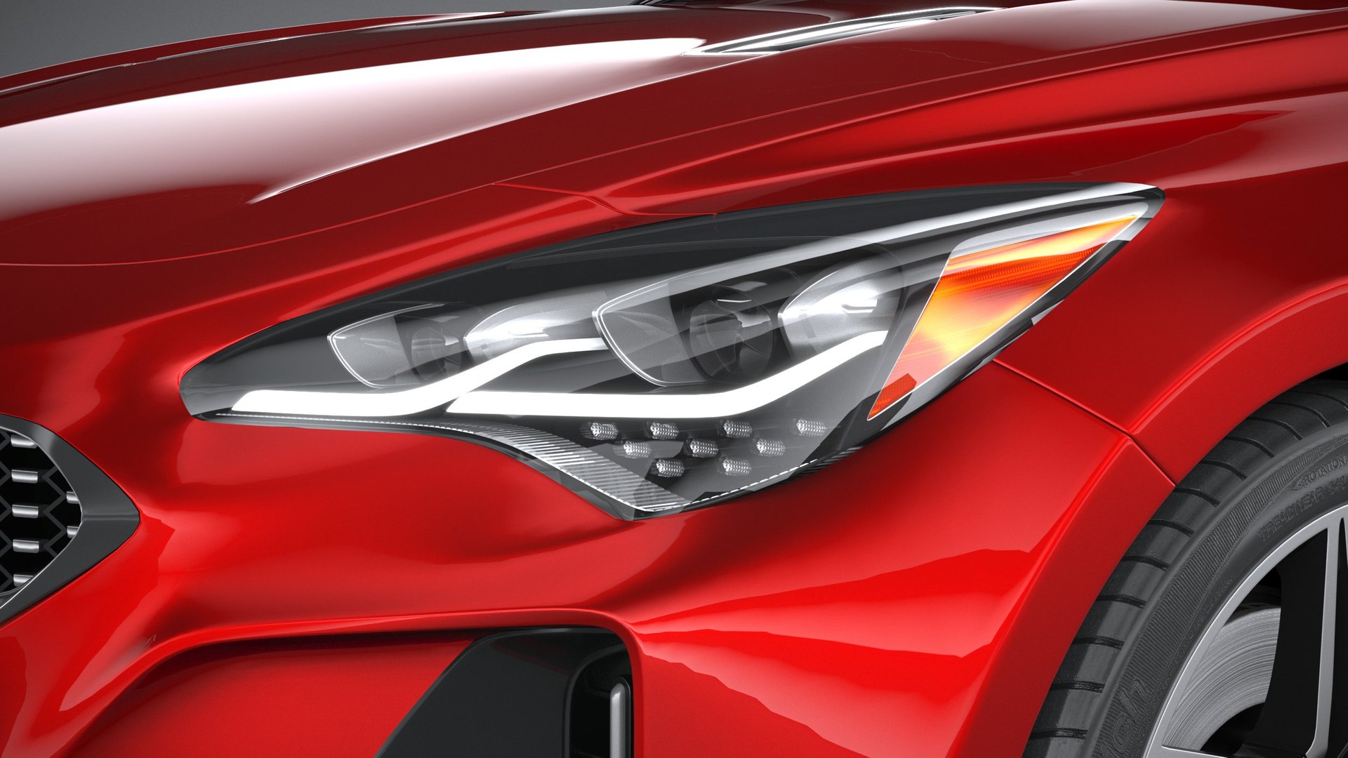 Kia Stinger 2022 салон подсветка