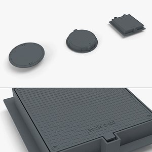 3D manhole cover model