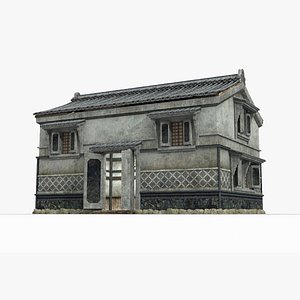 Ancient Stone houses in Asia 3D model