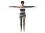 female character with Harlequin clothing