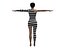 female character with Harlequin clothing