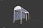 3ds max bus stop