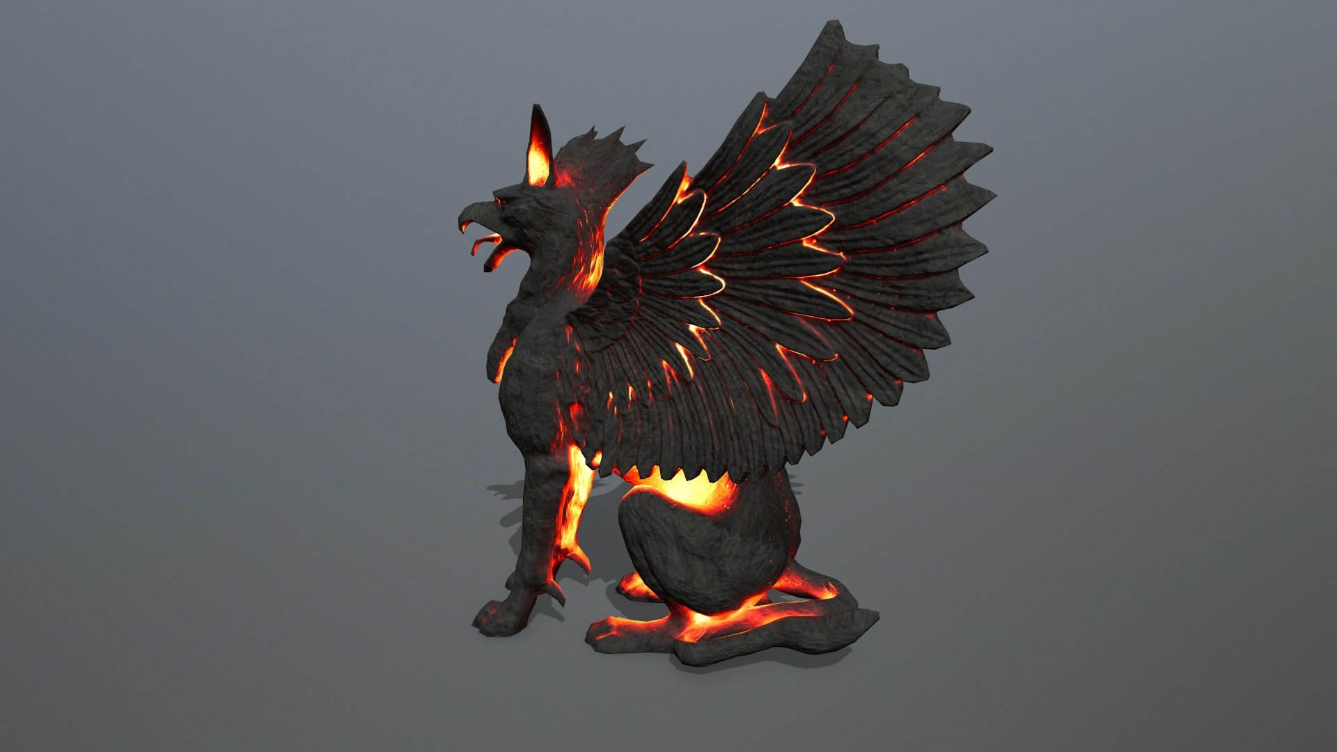 Statue Creature Model - TurboSquid 2085201