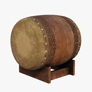 3D taiko japanese drum japan