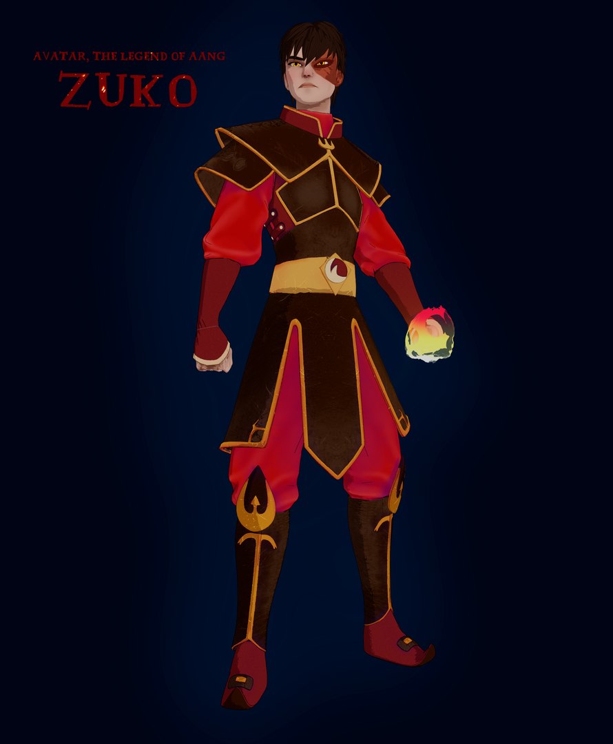 Zuko Game Topology 3D Model - TurboSquid 2288356