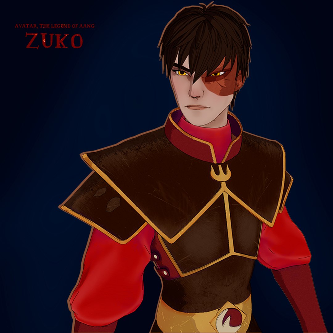Zuko Game Topology 3D Model - TurboSquid 2288356