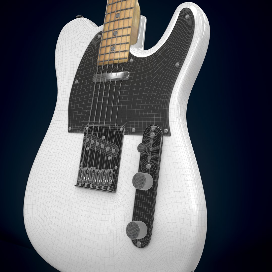 3D Electric Guitar Homage HEG-350 Model - TurboSquid 1783522