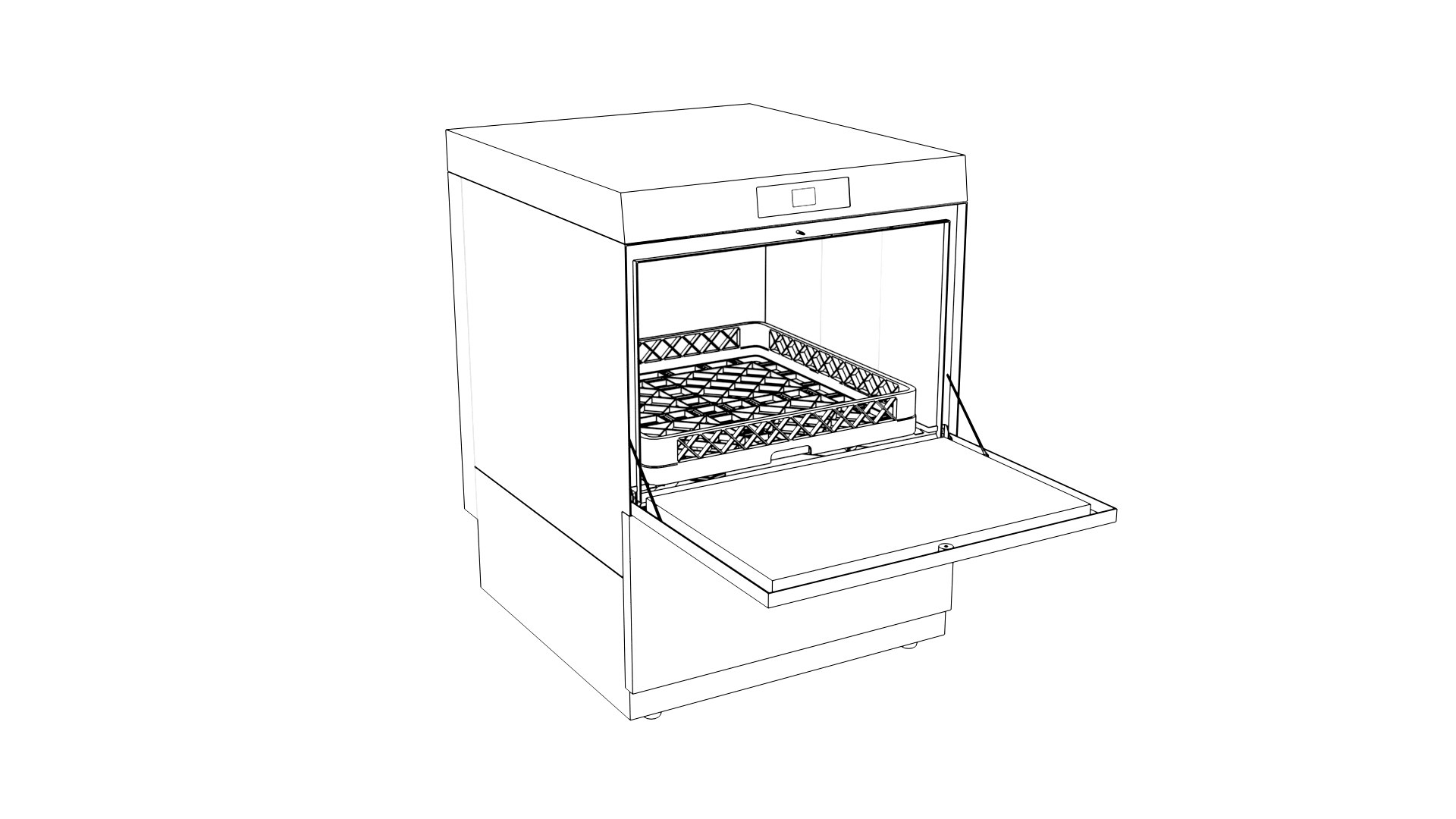 Commercial Dishwasher 3D Model TurboSquid 2116461