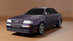 3D Low poly Audi 80 B4 model
