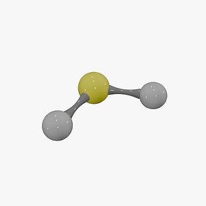 3D Hydrogen sulfite Molecule