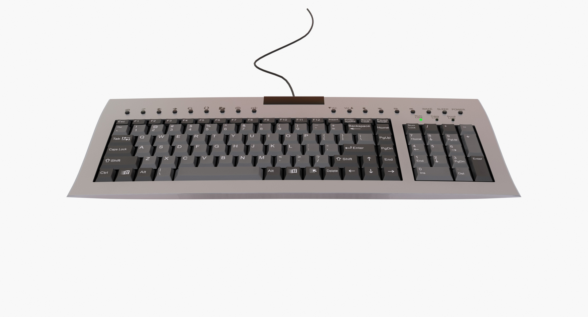 Compact Keyboard 3d Model