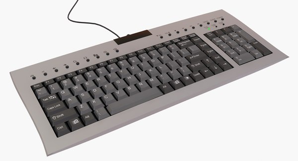 compact keyboard 3d model