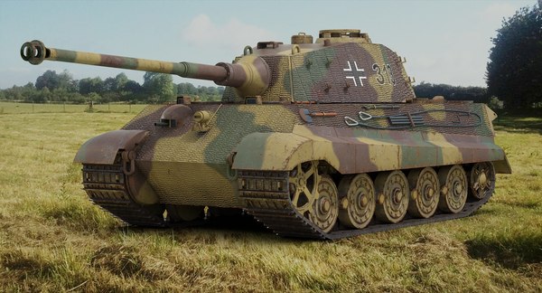 3D модель Tiger 2 Tank - TurboSquid 1231505