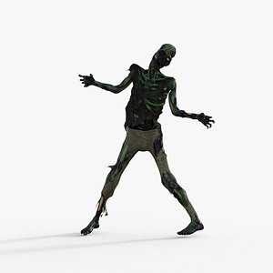 3D model Goul Zombie VR / AR / low-poly