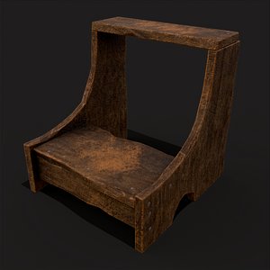 Rustic Medieval Two Step Ladder