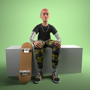 skater boy 3D model