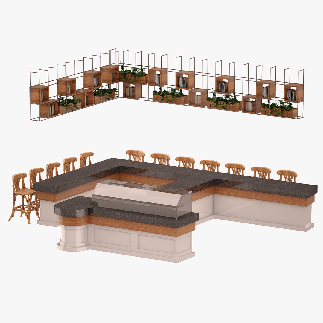 3D bar set furniture TurboSquid 1228326