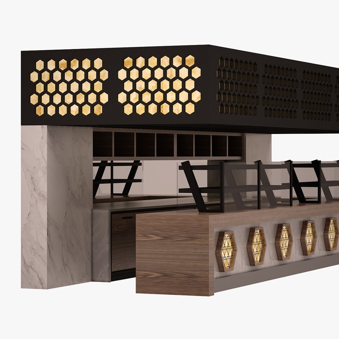 3D bar set furniture TurboSquid 1228326
