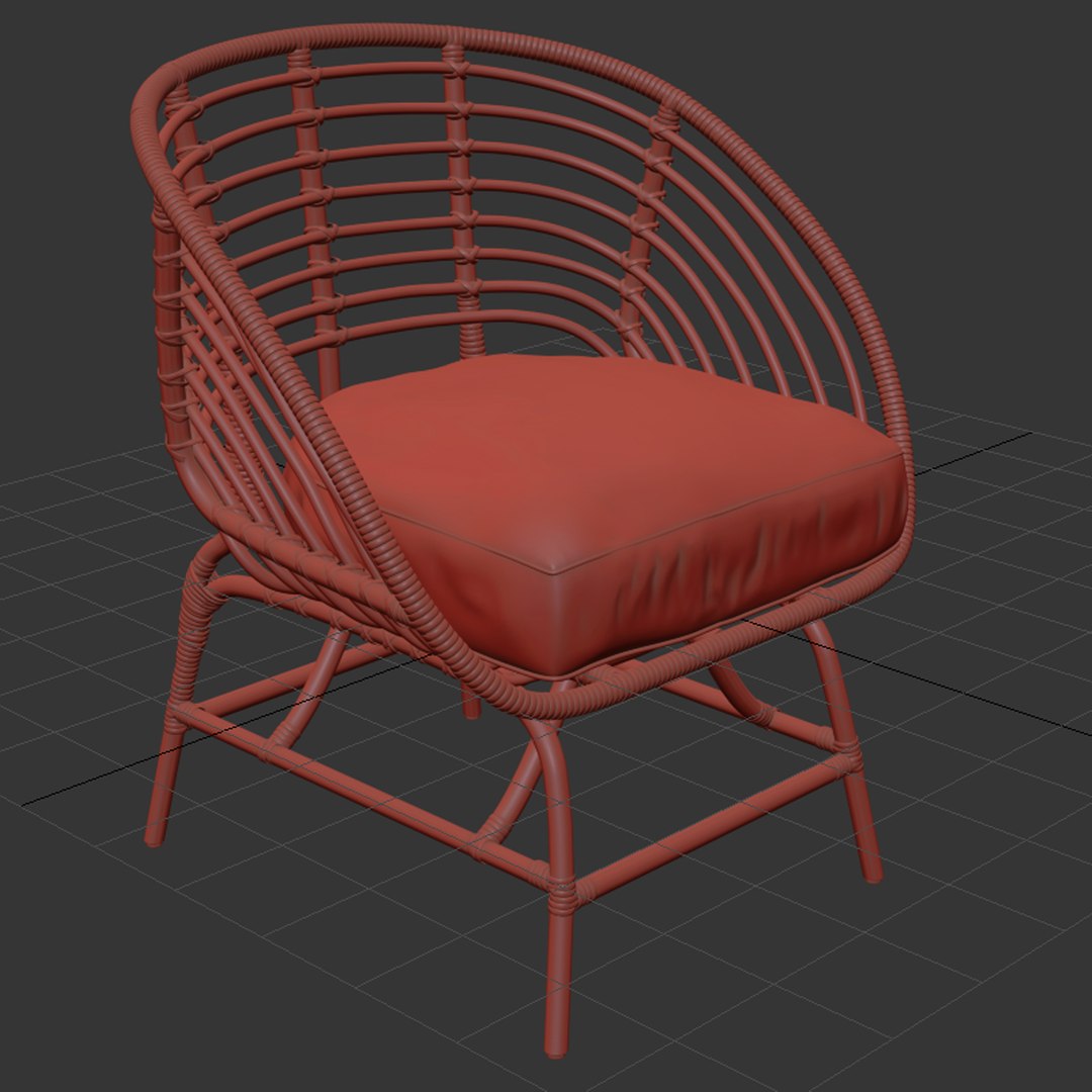 Ikea Buskbo Armchair 3D Model TurboSquid 1413891