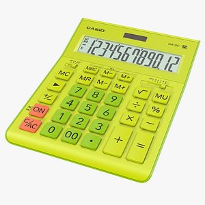 Casio GR-12C Yellow Calculator