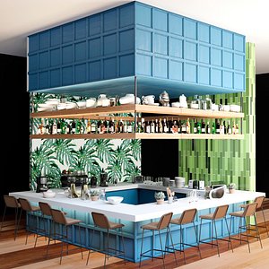 3D design cafes restaurants bars