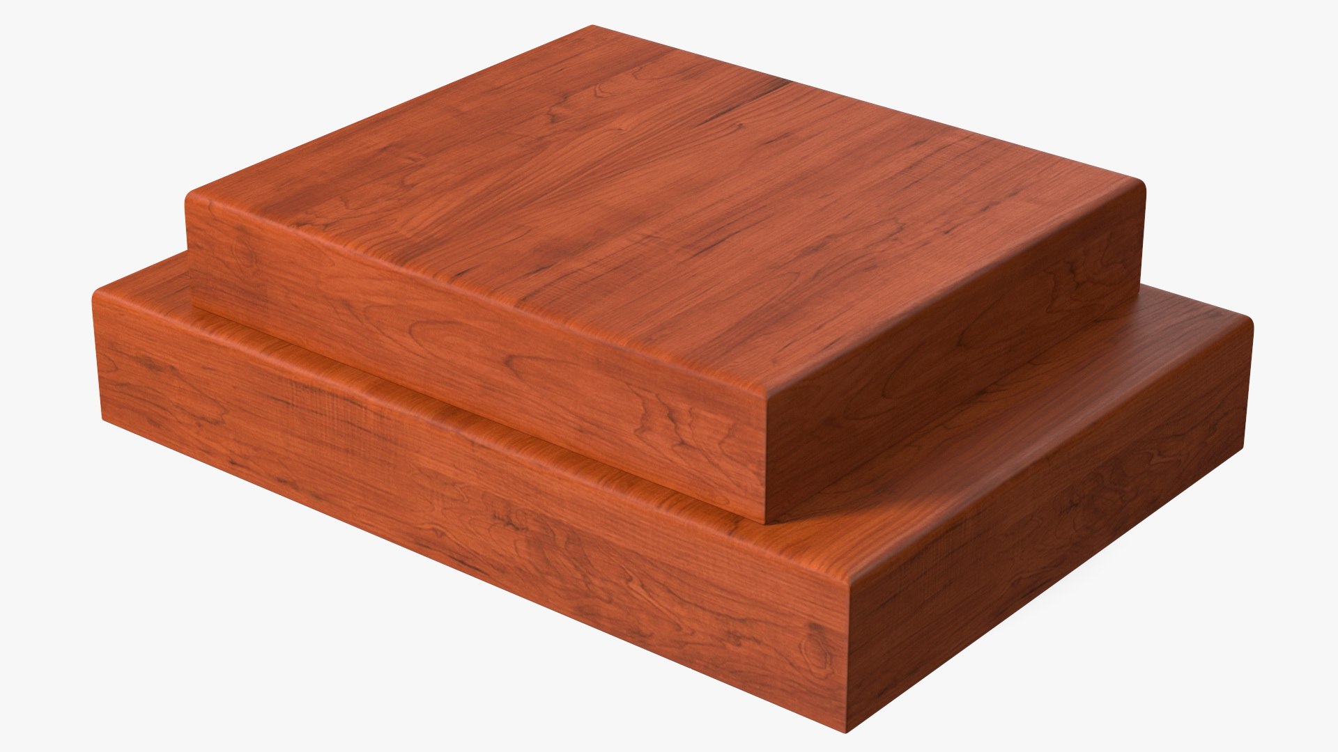 Wooden Podium 3D model preview