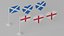 Heart Shaped England and Scotland Flag