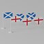 Heart Shaped England and Scotland Flag