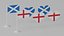 Heart Shaped England and Scotland Flag