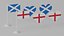 Heart Shaped England and Scotland Flag