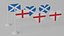 Heart Shaped England and Scotland Flag