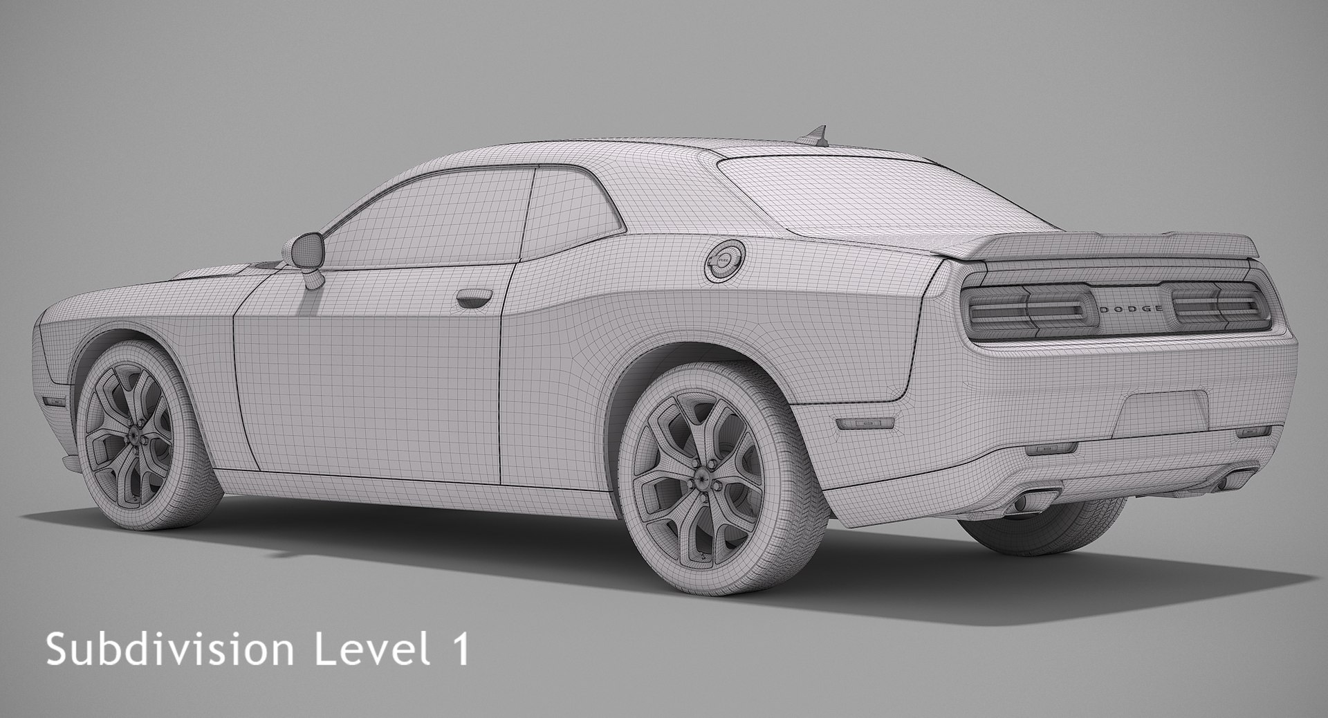 3d Dodge Challenger Sxt 2015