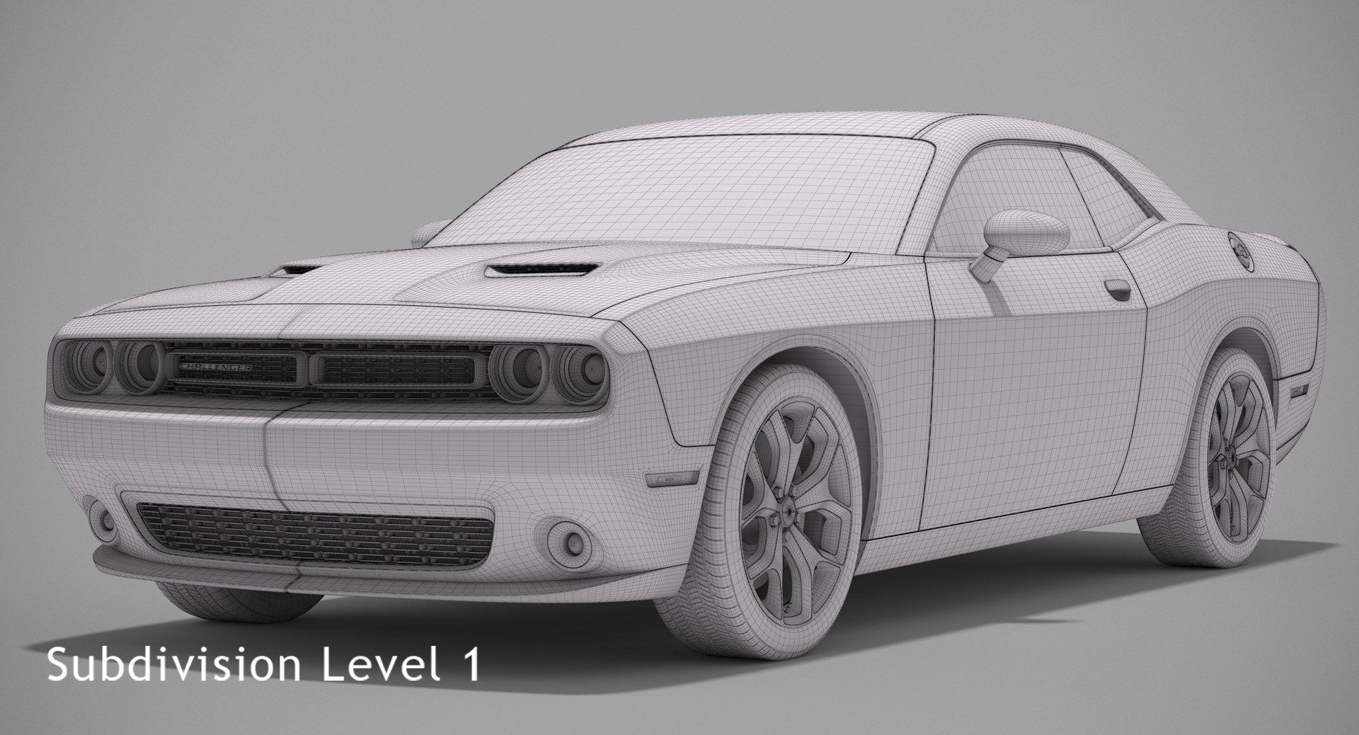 3d Dodge Challenger Sxt 2015