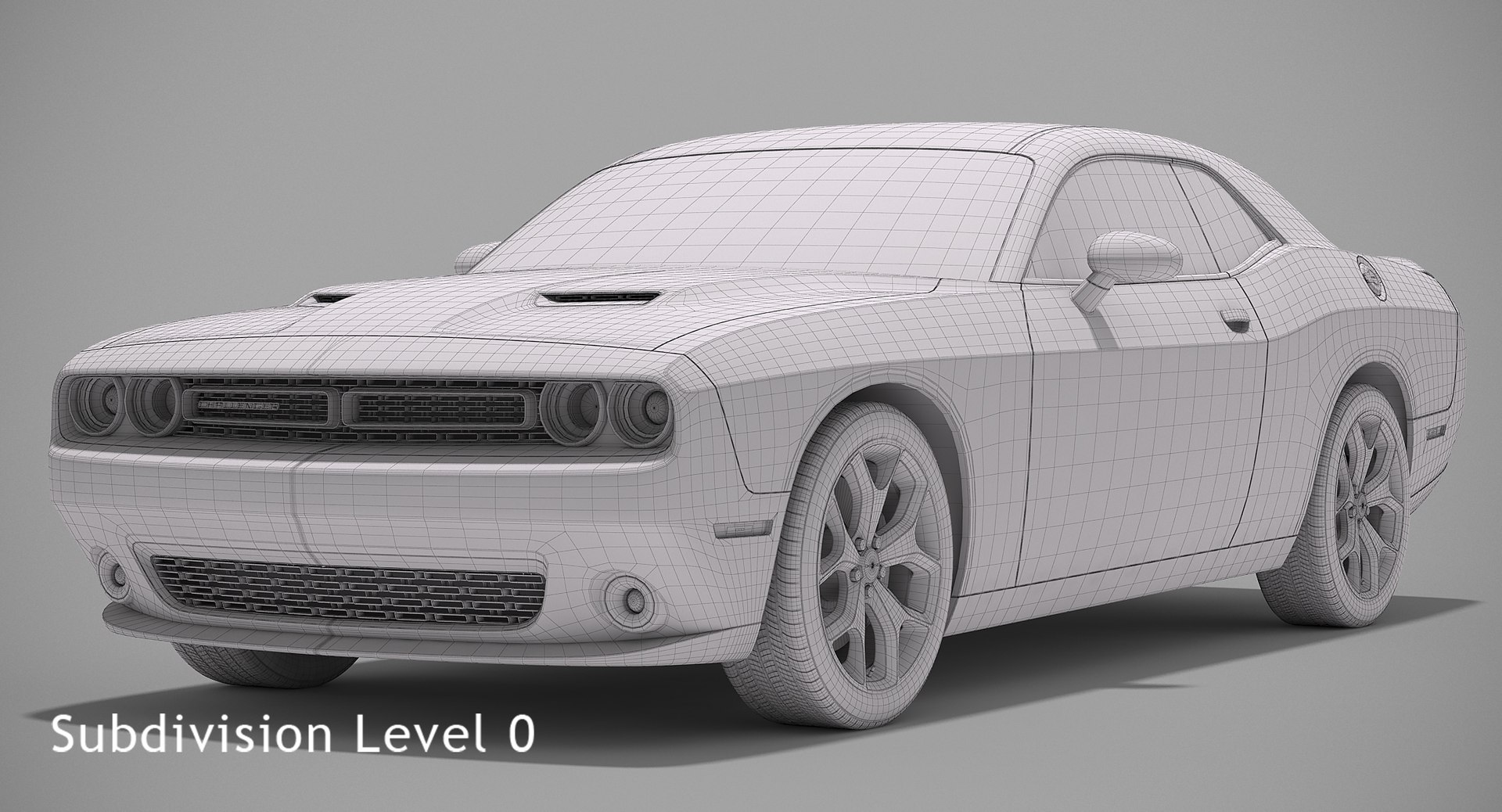 3d Dodge Challenger Sxt 2015