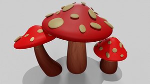 Mushrooms 3D