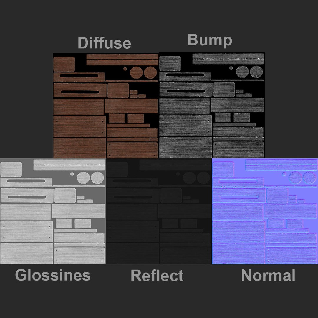 Wood Block Color 2 Model - TurboSquid 1329963