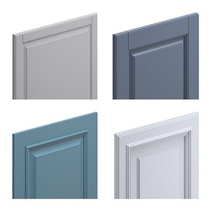 3D classic kitchen furniture cabinets model