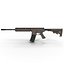 Assault Rifle AR15 Desert 3D Model