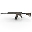 Assault Rifle AR15 Desert 3D Model