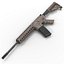 Assault Rifle AR15 Desert 3D Model