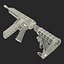 Assault Rifle AR15 Desert 3D Model